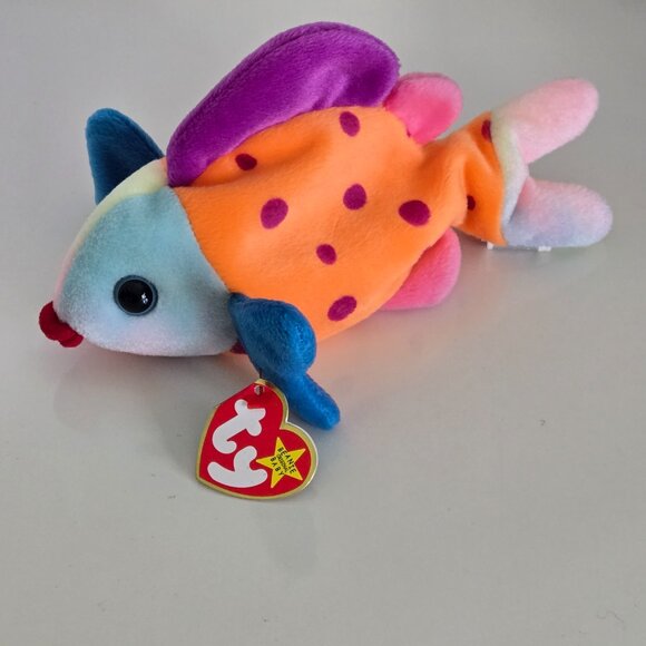 3/$25 TY Beanie Baby - Lips the Fish - Picture 1 of 2